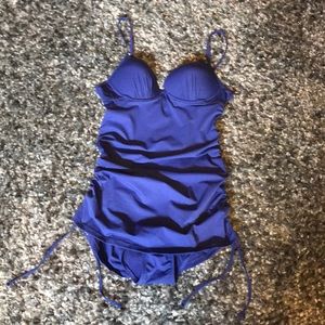 NWOT ROYAL BLUE ONE PIECE BATHING SUIT. SPANX